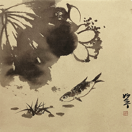 《花鸟》50X50(CM) 国画 作者：王贵勤.jpg