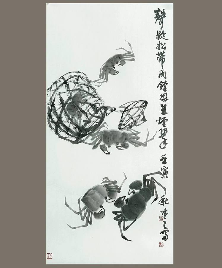 《声疑松带雨 饽恐生烟翠》68X34(CM) 中国画 作者：冯海波.jpg