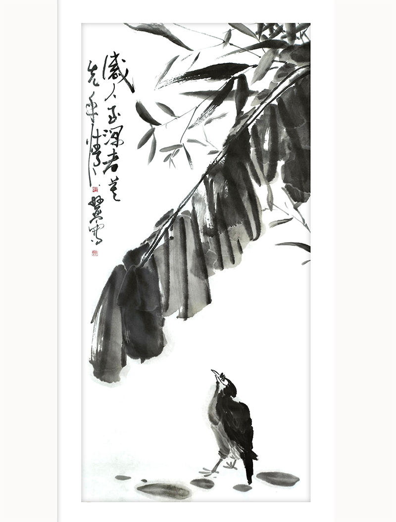 《禅意画系列9》68X34(CM) 国画 作者：王贵勤.jpg